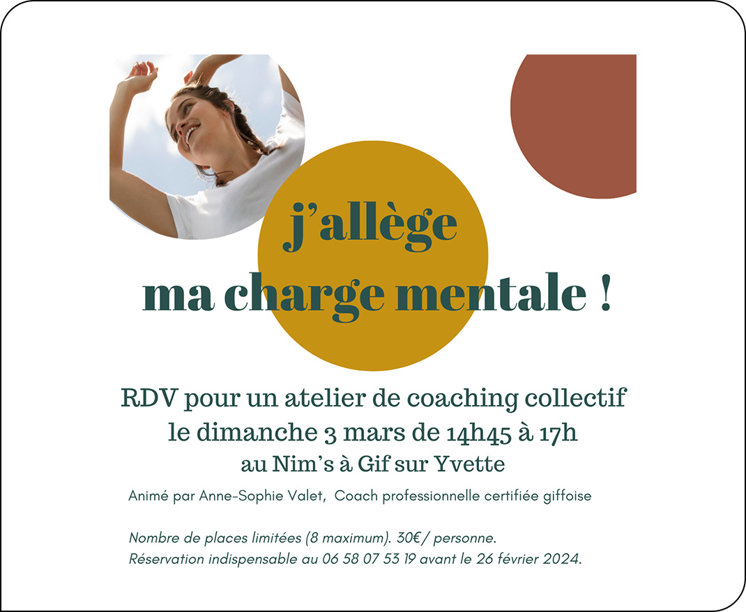 Le 3 mars, J'allège ma charge mentale !