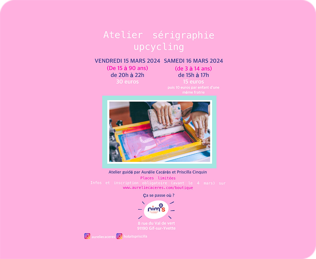 Découvrez la sérigraphie upcycling pour petits et grands