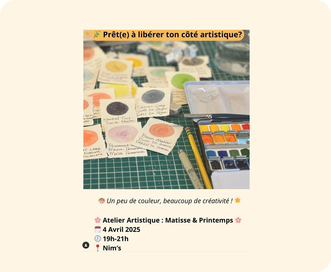 Venez vivre une expérience artistique unique