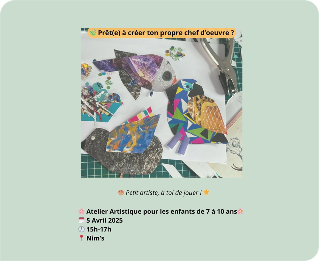 Les petits artistes sont à l’honneur chez Nim’s !